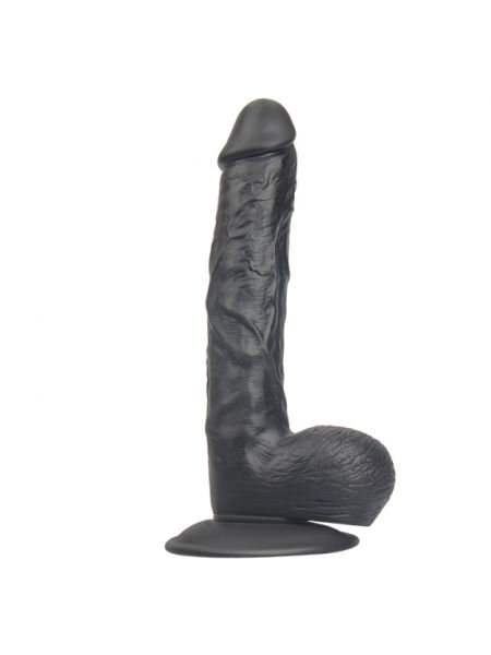 Dildo jak penis duże jądra mocna przyssawka 23cm