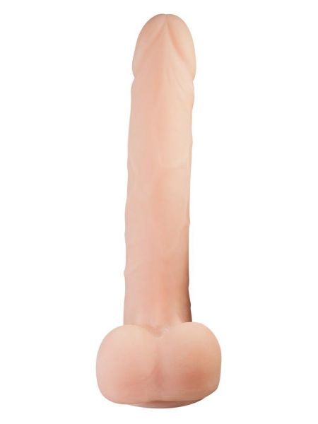 Dildo jak penis z jądrami żyłami przyssawka 21cm - 6