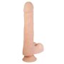 Dildo jak penis z jądrami żyłami przyssawka 21cm - 6