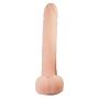 Dildo jak penis z jądrami żyłami przyssawka 21cm - 7