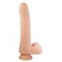 Dildo jak penis z jądrami żyłami przyssawka 21cm - 5