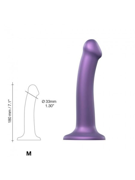 Sexowne dildo o prostym kształcie przyssawka 18 cm - 3