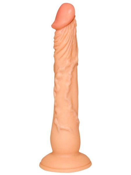 Dildo na przyssawce naturalny rozmiar wąskie 18cm - 3