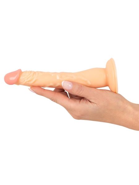 Dildo na przyssawce naturalny rozmiar wąskie 18cm - 10