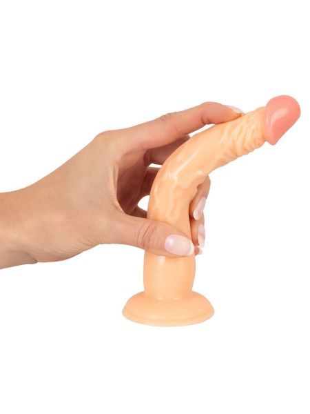 Dildo na przyssawce naturalny rozmiar wąskie 18cm - 11