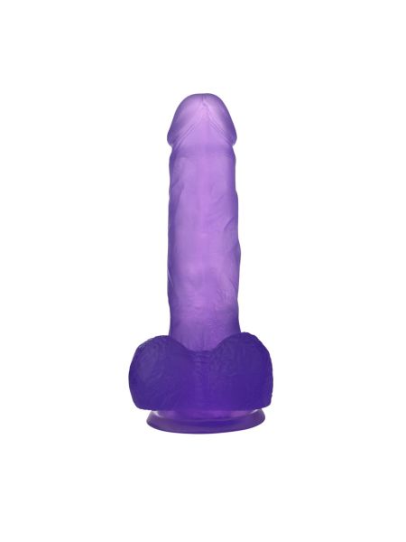 Dildo na przyssawce realistyczny jędrny penis 19cm - 12