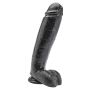 Dildo naturalne sztuczny czarny penis członek 25cm - 2