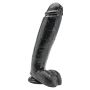 Dildo naturalne sztuczny czarny penis członek 25cm - 3