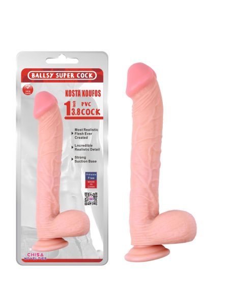 Dildo penis realistyczny członek przyssawka 35cm