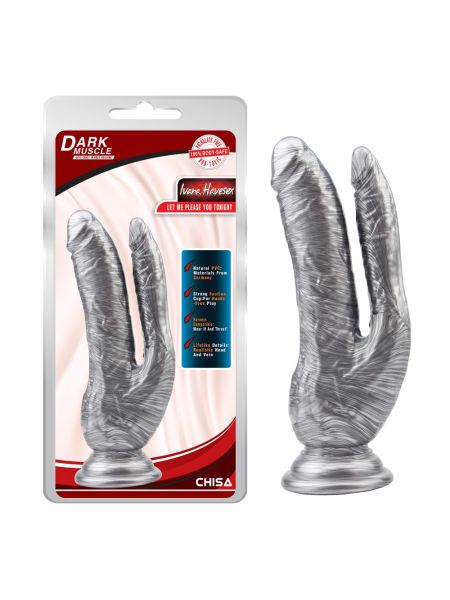 Dildo podwójna penetracja analne waginalne 19cm