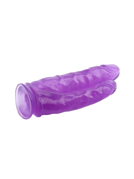 Dildo podwójne 2 końcówki analne waginalne 25cm - 4