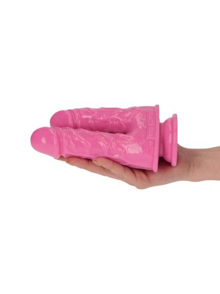 Dildo podwójne 2 penisy realistyczne członki 15cm - 7