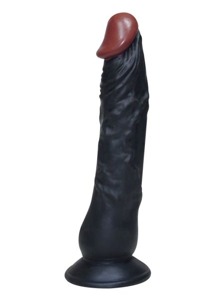 Dildo realistyczne czarne penis na przyssawce 23cm - 8
