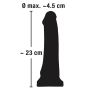 Dildo realistyczne czarne penis na przyssawce 23cm - 11