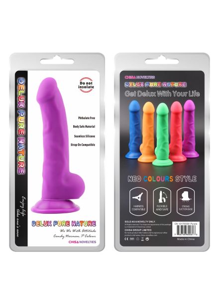 Dildo realistyczne penis naturalne przyssawka 21cm - 2