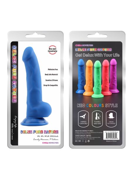 Dildo realistyczne penis naturalne przyssawka 21cm - 2