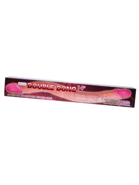 Dildo realistyczne wyginane długie podwójne 36cm - 6