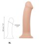 Giętki miękki realistyczny silikonowy penis dildo - 5