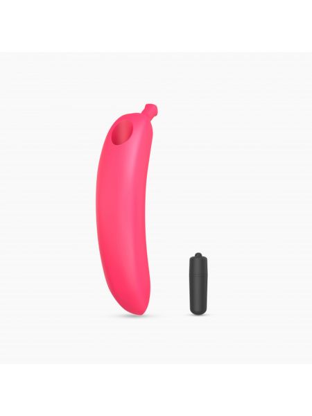 Dildo wibrujący różowy zakrzywiony banan silikon - 4