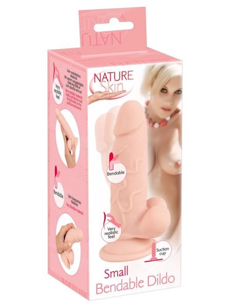 Dildo wyginane penis realistyczny sex członek 17cm