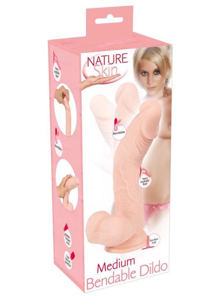 Dildo wyginane realistyczny penis członek sex 24cm - 2