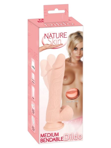 Dildo wyginane realistyczny penis członek sex 24cm