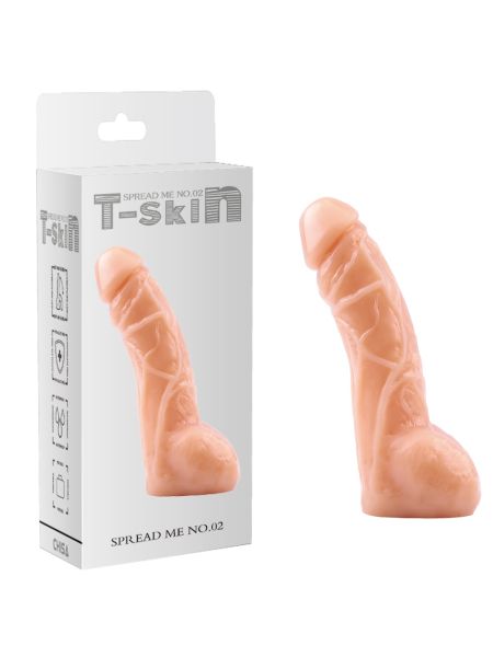 Dildo z jądrami realistyczny penis członek 20cm