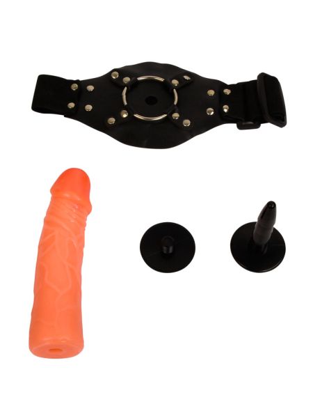 Dildo z opaską na nogę udo penis członek sex 17cm - 5