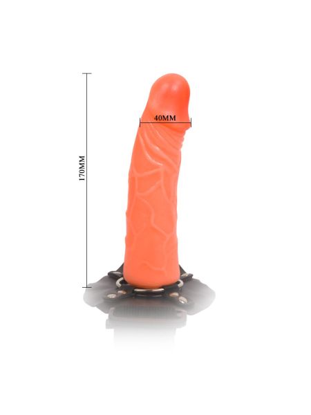 Dildo z opaską na nogę udo penis członek sex 17cm - 6