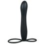 Dildo z pętlami na penisa jądra drugi członek 15cm - 4