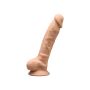 Dildo z żyłami jądrami prawdziwy penis sex 17cm - 3