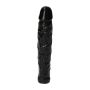 Czarne dildo żylaste analne wodoodporne 16,5 cm - 3