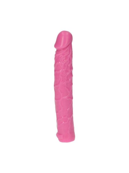 Dildo żylaste różowe wodoodporne gumowe 16,5 cm - 3