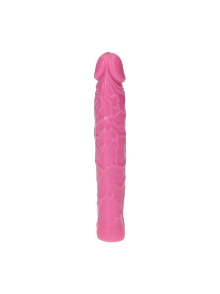 Dildo żylaste różowe wodoodporne gumowe 16,5 cm - 4