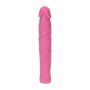 Dildo żylaste różowe wodoodporne gumowe 16,5 cm - 5