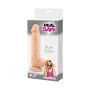 Dildo żywy penis żyły główka jądra przyssawka 21cm - 2