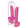 Wielki różowy penis ogromne dildo z jądrami 30 cm - 2