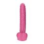 Wielki różowy penis ogromne dildo z jądrami 30 cm - 4