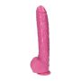 Wielki różowy penis ogromne dildo z jądrami 30 cm - 5