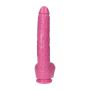 Wielki różowy penis ogromne dildo z jądrami 30 cm - 6