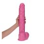 Wielki różowy penis ogromne dildo z jądrami 30 cm - 8