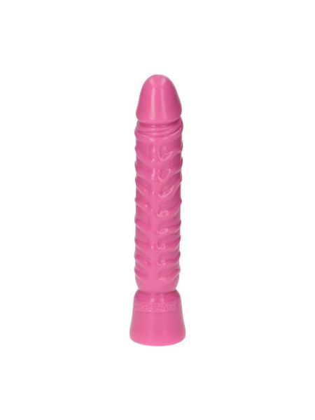 Realistyczny różowy penis w spiralne żyły 10,5cm - 2