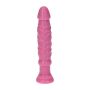 Różowy realistyczny penis w spiralne żyły 10,5cm - 2