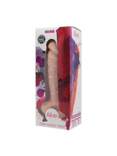 Realistyczne dildo sztuczny penis z przyssawką Alive Adam L - 3