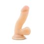 Giętkie miękkie dildo z mocną przyssawką 16,5 cm - 3