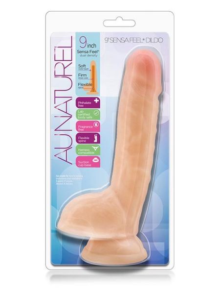 Cielisty realistyczny miękki penis dildo 23 cm - 2