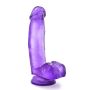 Żelowy gruby penis dildo z mocną przyssawką 18 cm - 4