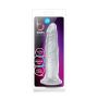 Przezroczyste miękkie dildo mocna przyssawka 17 cm - 2