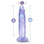 Przezroczyste miękkie dildo mocna przyssawka 17 cm - 5