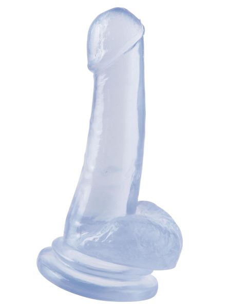 Przezroczyste duże dildo penis z przyssawką 20 cm